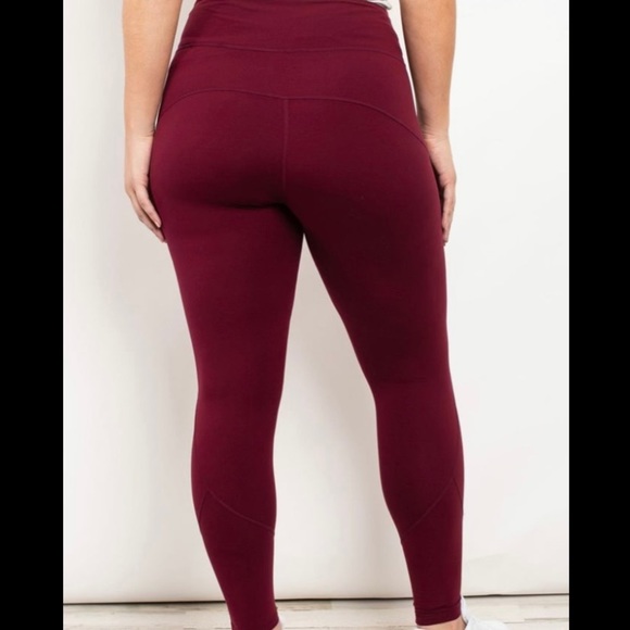 Burgundy Leggings - Picture 3 of 3
